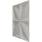 Ekena Millwork 19 5/8in. W x 19 5/8in. H Riley EnduraWall Decorative 3D Wall Panel Covers 2.67 Sq. Ft. WP20X20RLBCO - alternate 2